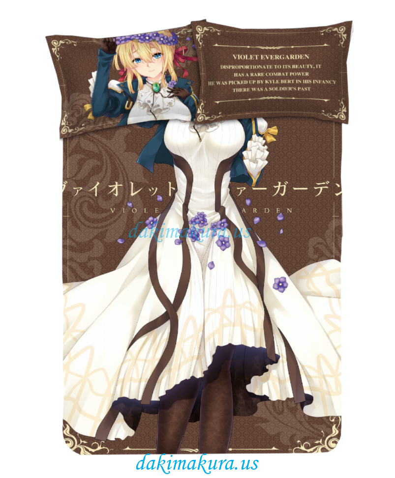 Violet Evergarden Japanese Anime Bed Sheet Duvet Cover with Pillow Covers Violet Evergarden Japanese Anime Bed Sheet Duvet Cover with Pillow Covers